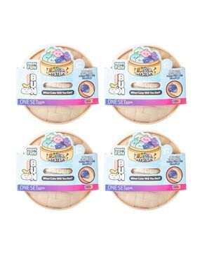 4x Rainbow Mystery Squishy Bun Dumpling